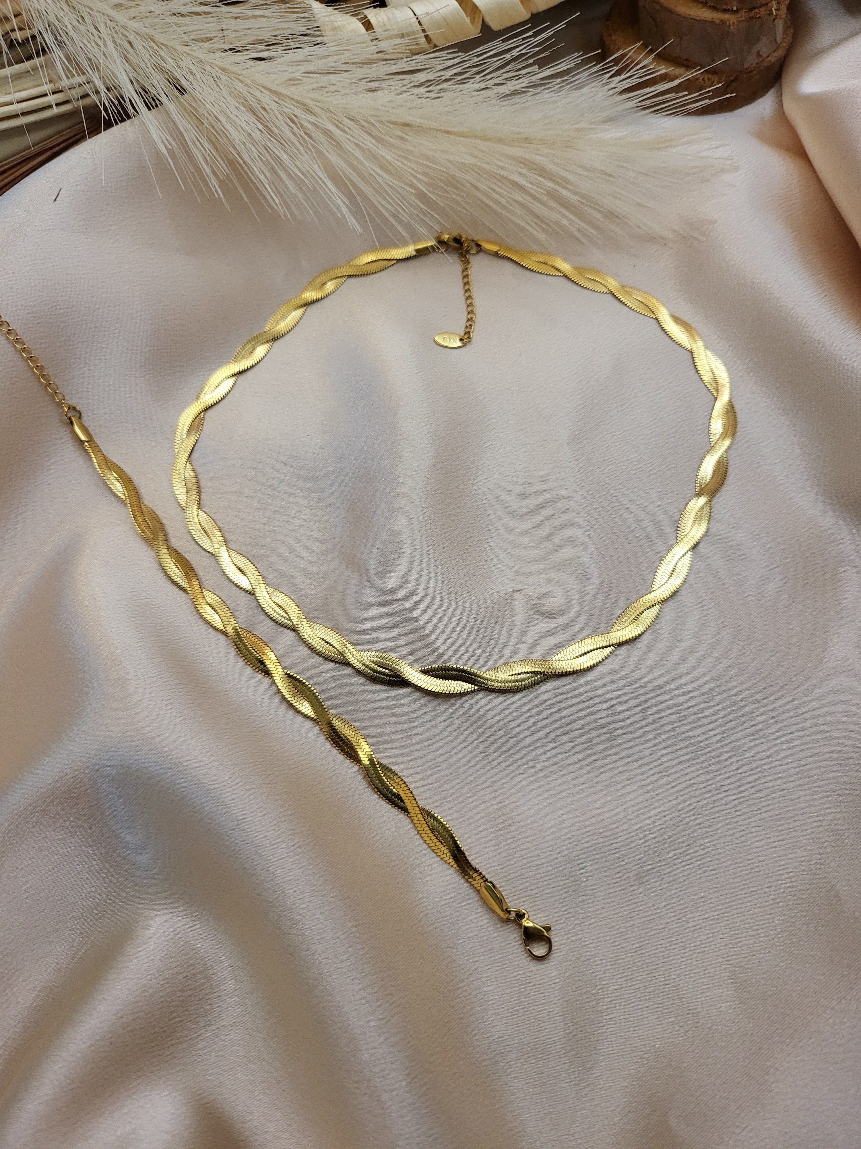 Gold Filled Double Snake Necklace