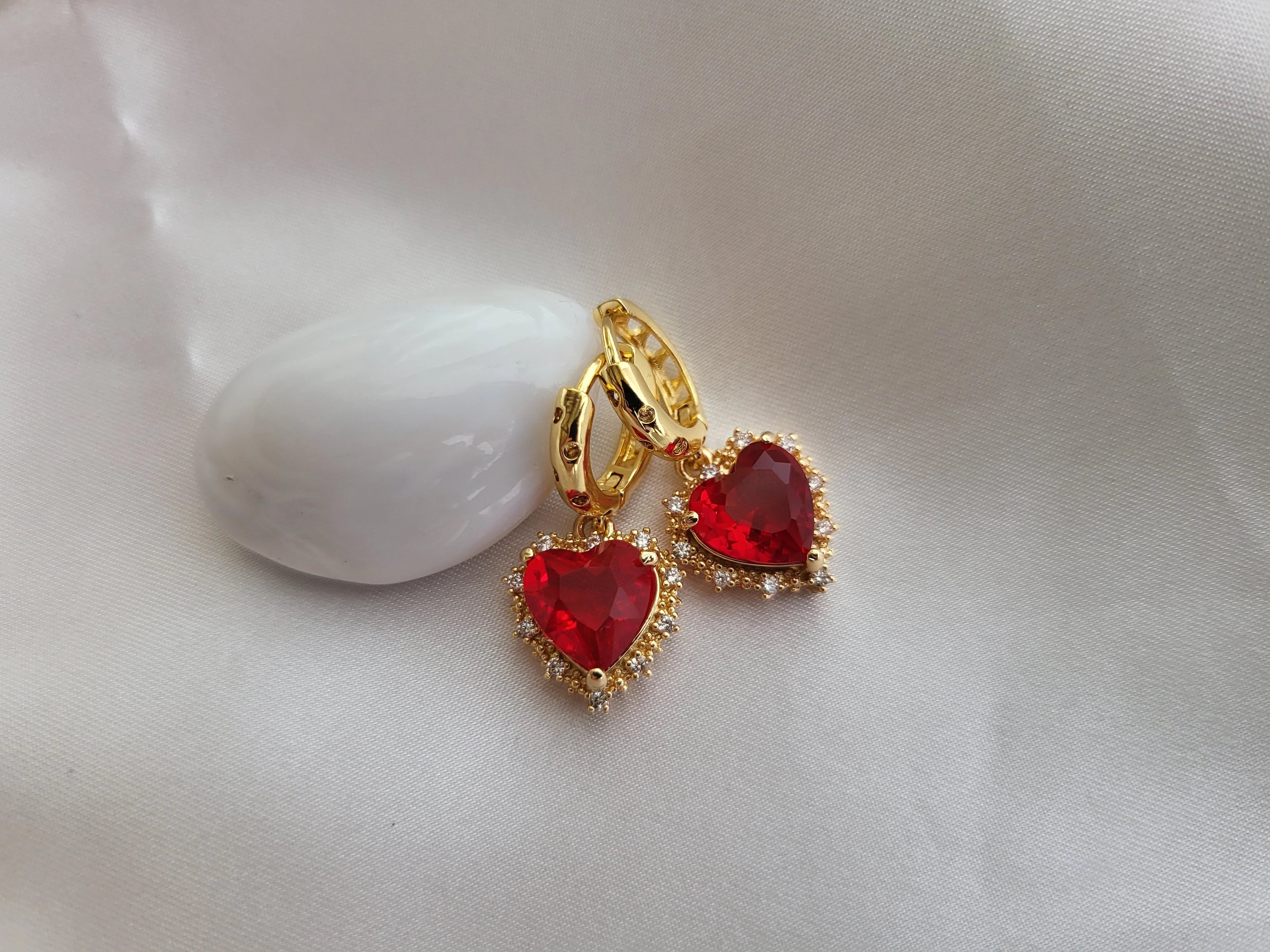 Gold Filled Heart Earrings