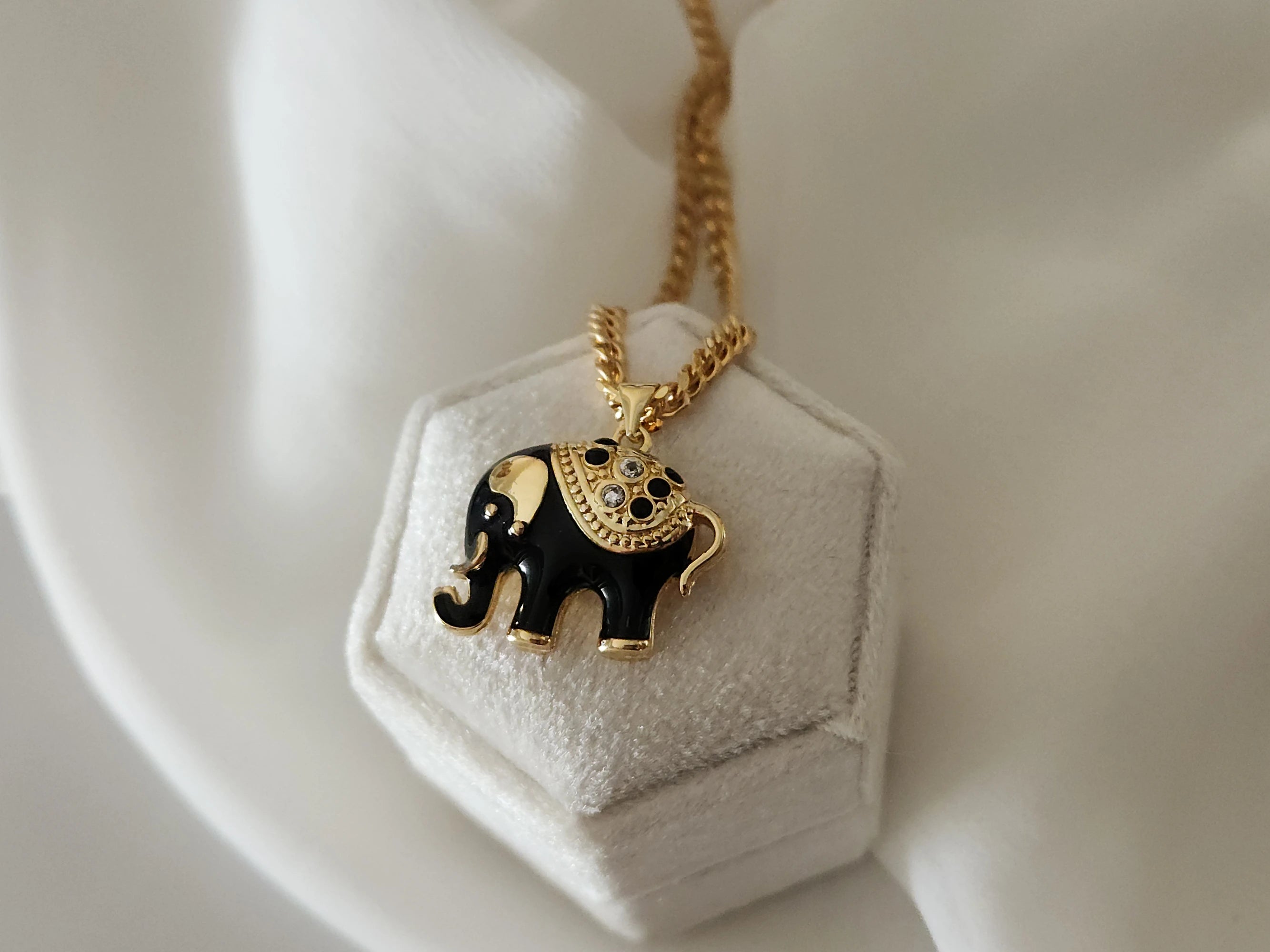 Gold Filled Elephant Necklace