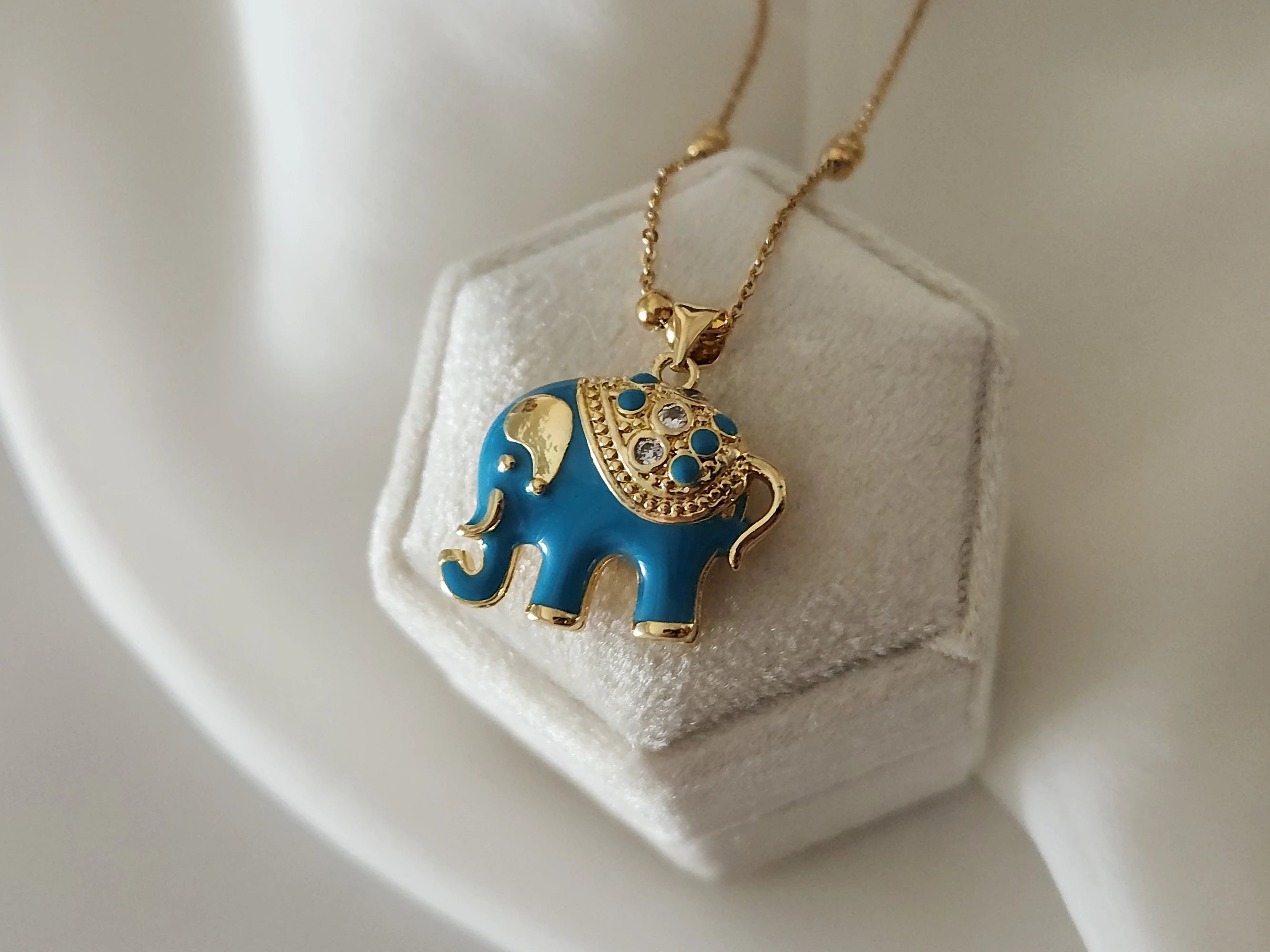 Gold Filled Elephant Necklace