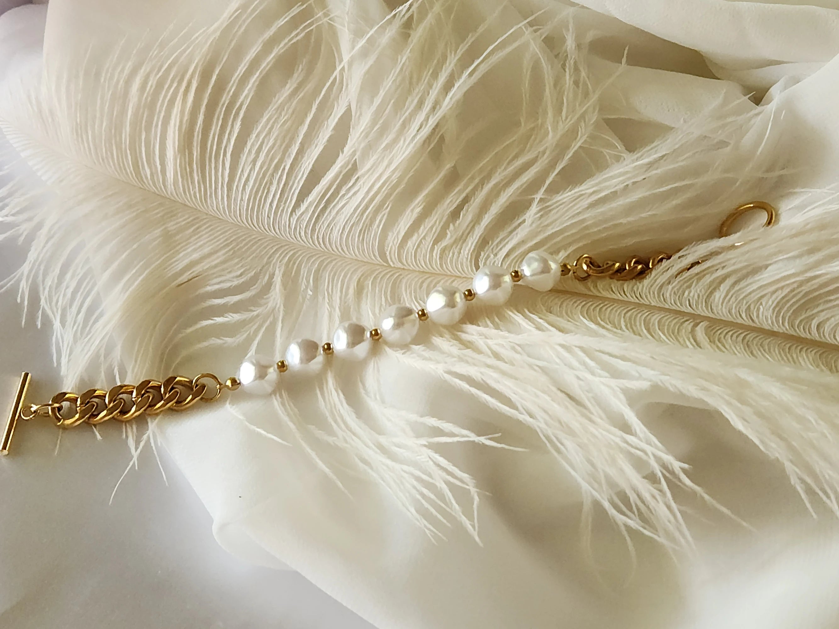 Gold Filled Freshwater Pearl Bracelet