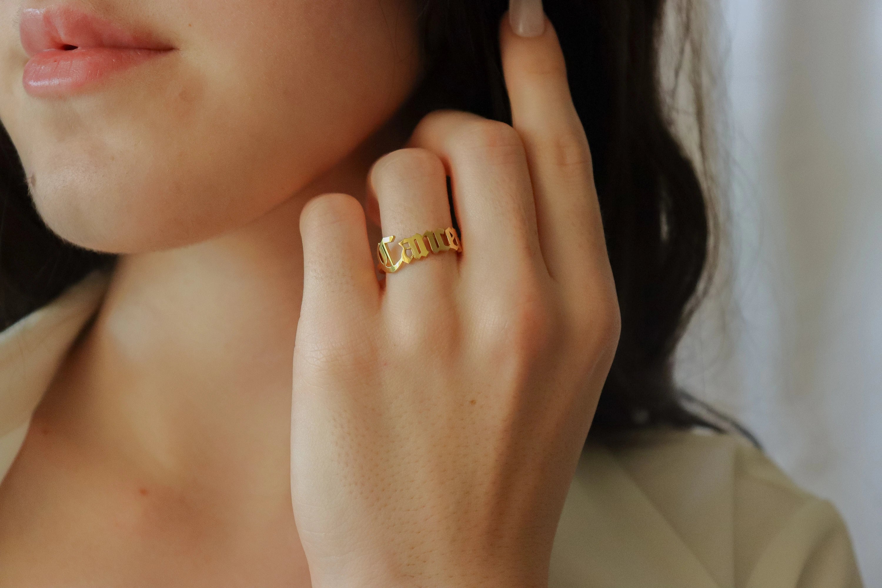 Gold Filled Adjustable Zodiac Ring