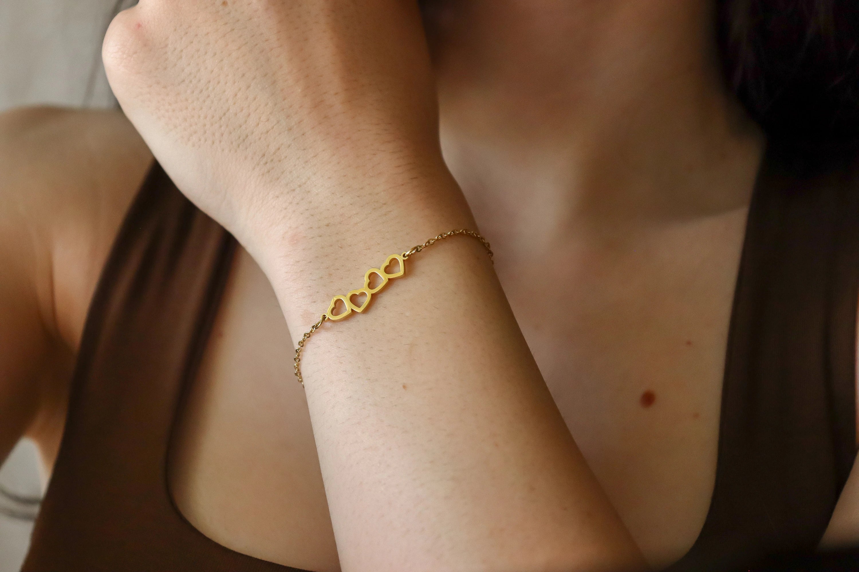 Gold Filled Heart Bracelet
