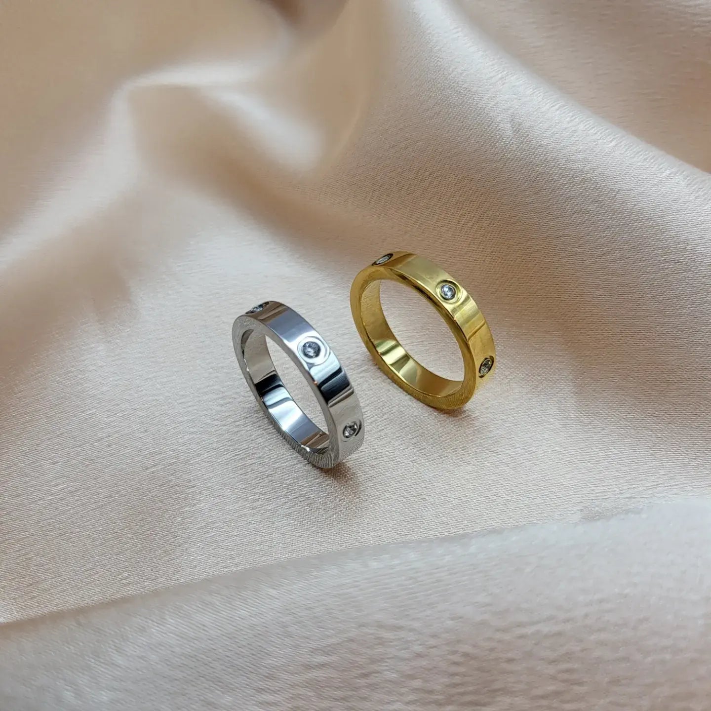 Gold Filled Stackable Band Rings