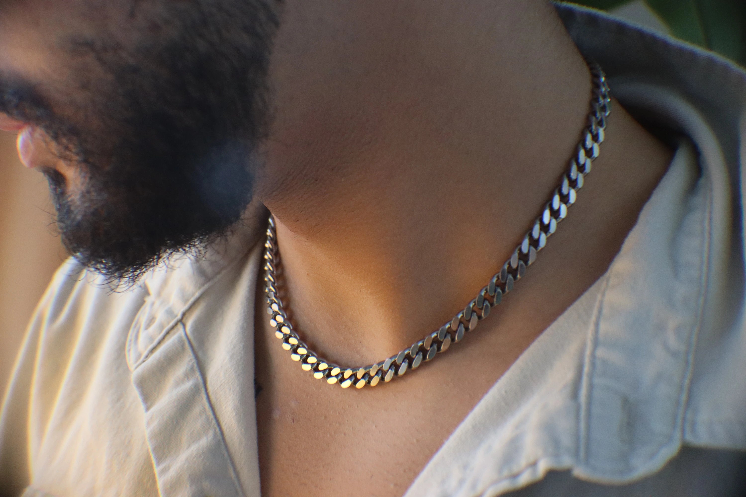 Silver Cuban Necklace
