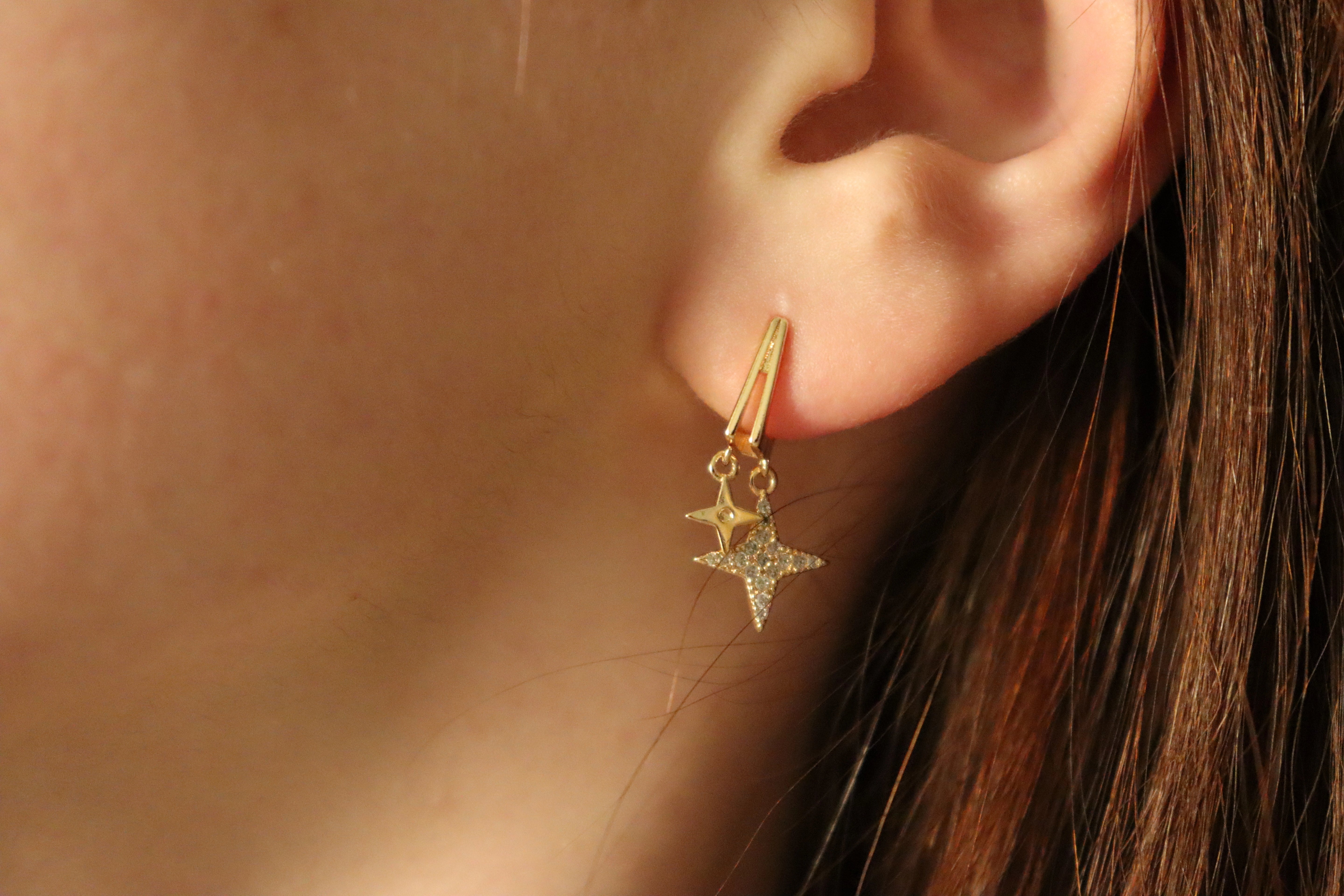 Gold Filled Star Earrings