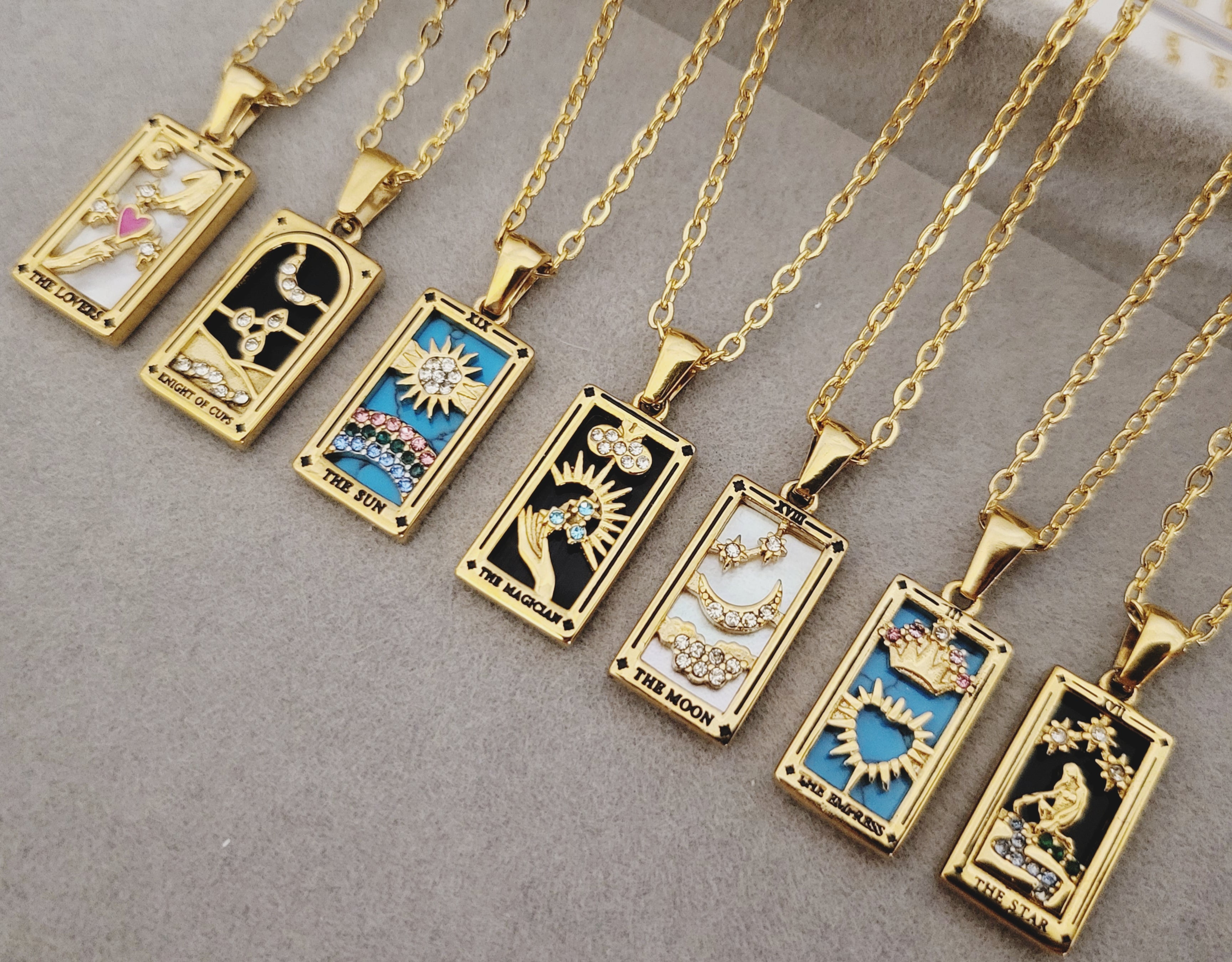 Gold Filled Tarot Necklace