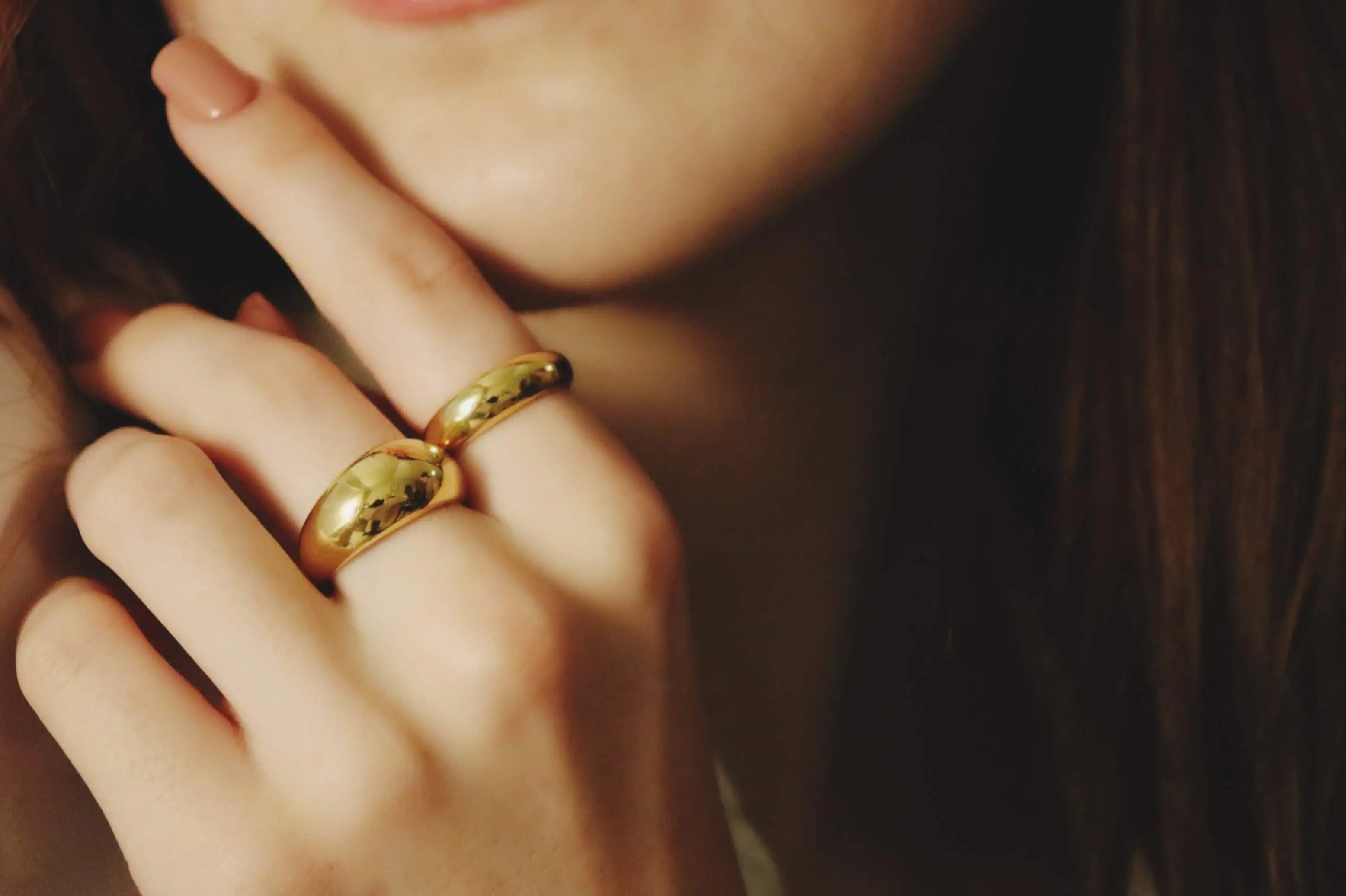 Dome And Narrow Stackable Rings