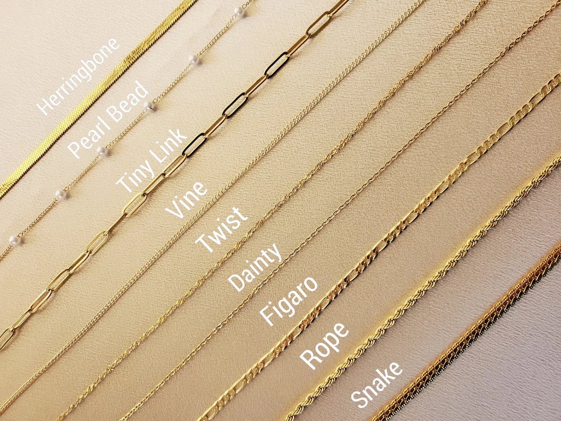 Gold Filled Non Tarnish Unisex Chain Necklace