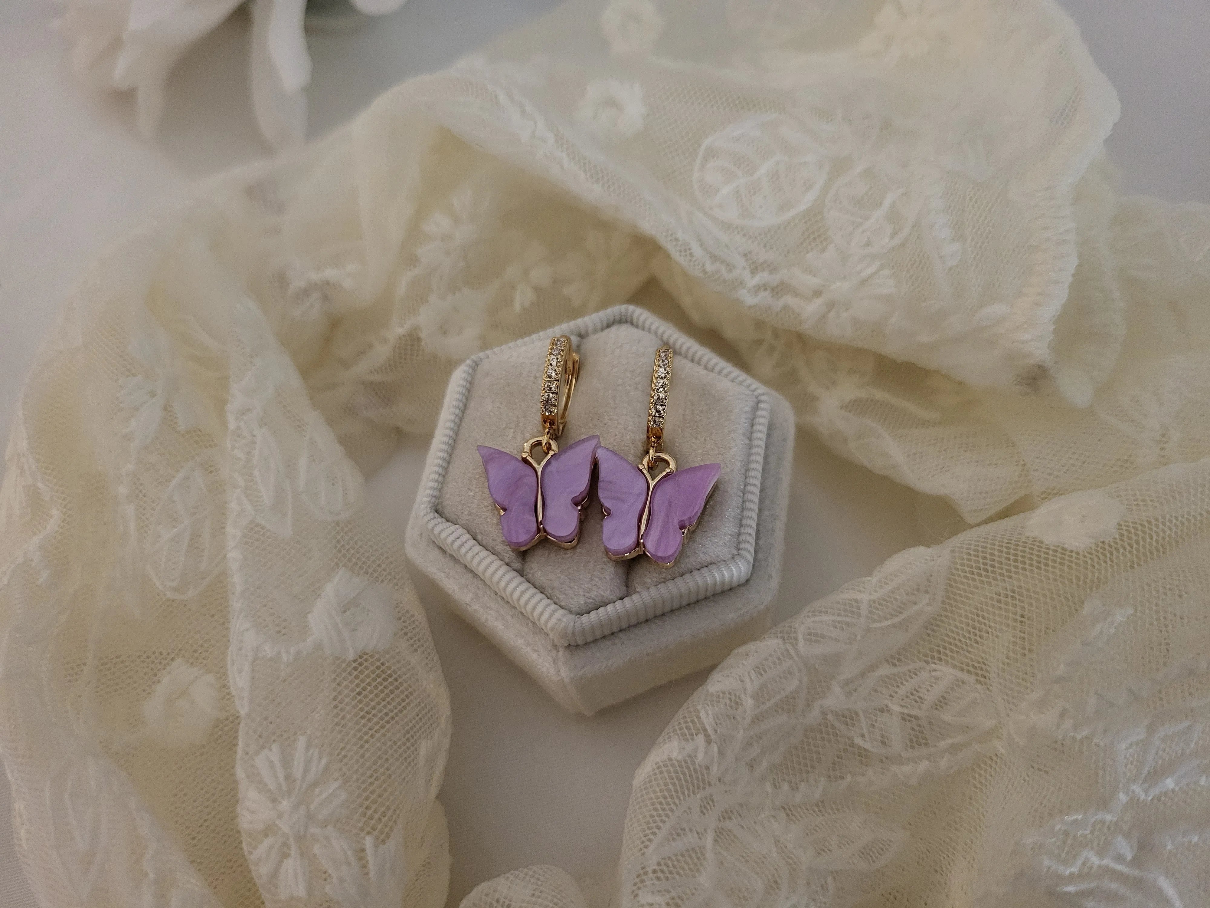 Stacy Butterfly Earrings product images.