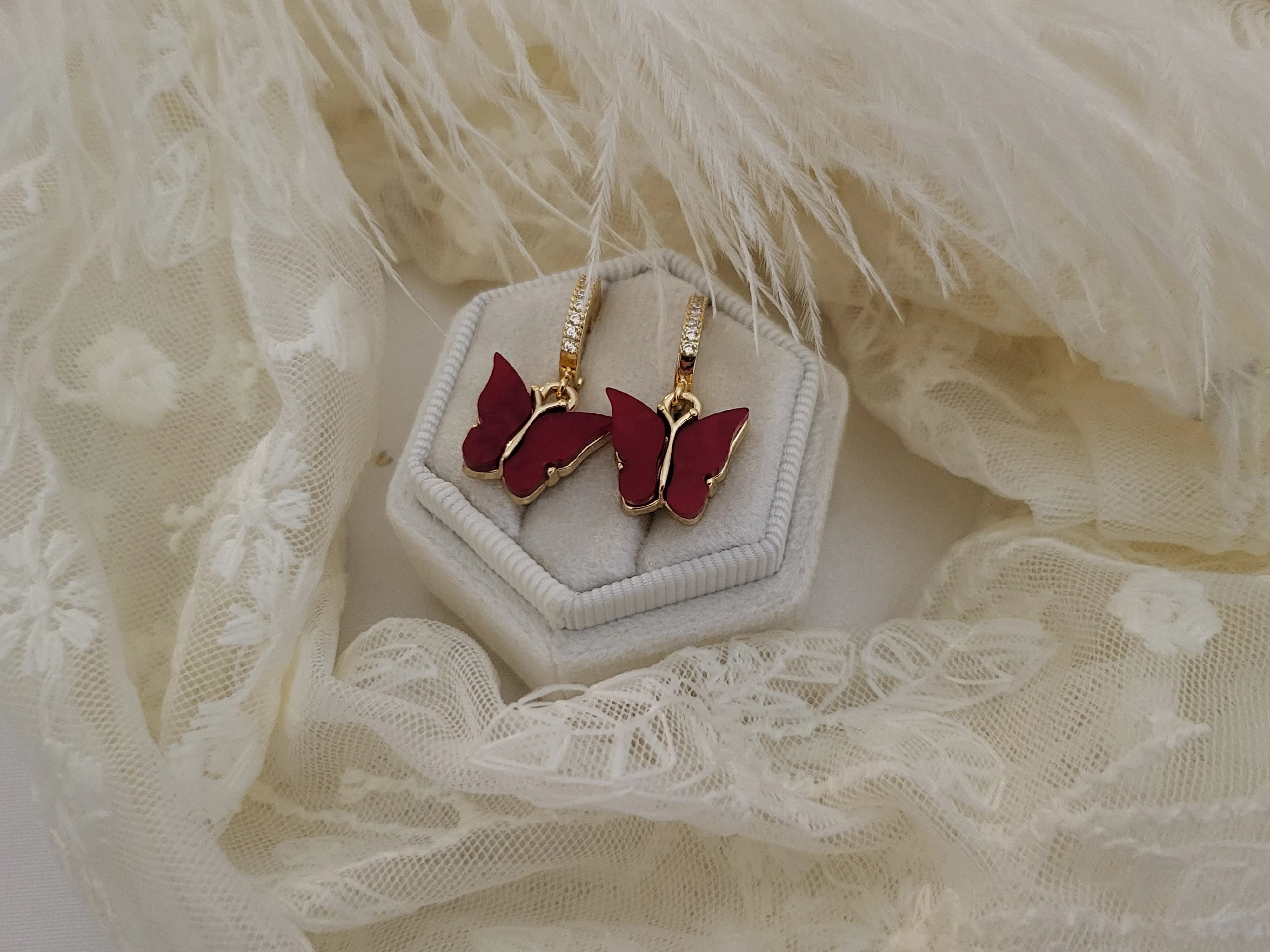 Stacy Butterfly Earrings product images.