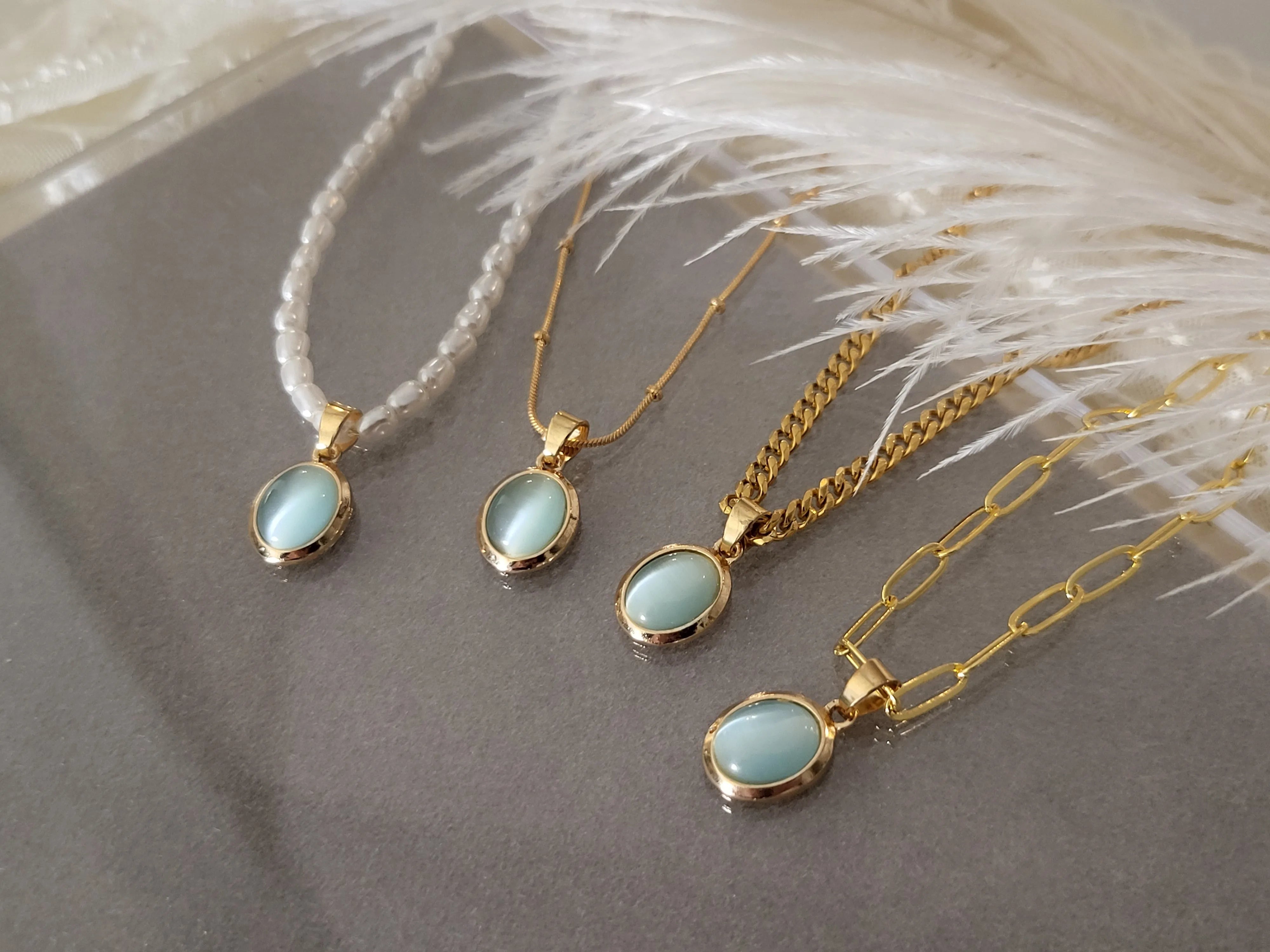 Thelma Opal Necklace product images.