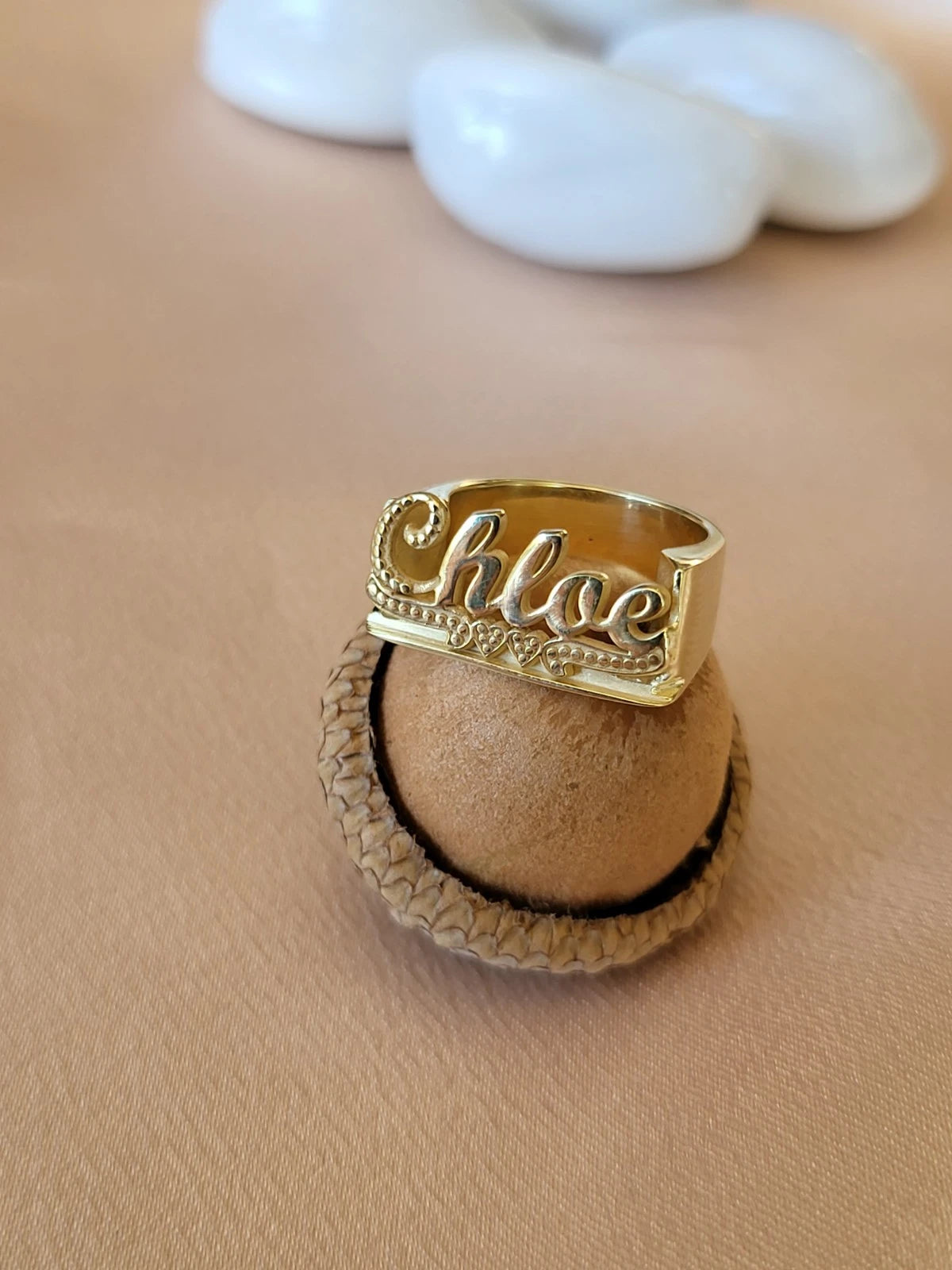 Gold Filled Custom Name Ring