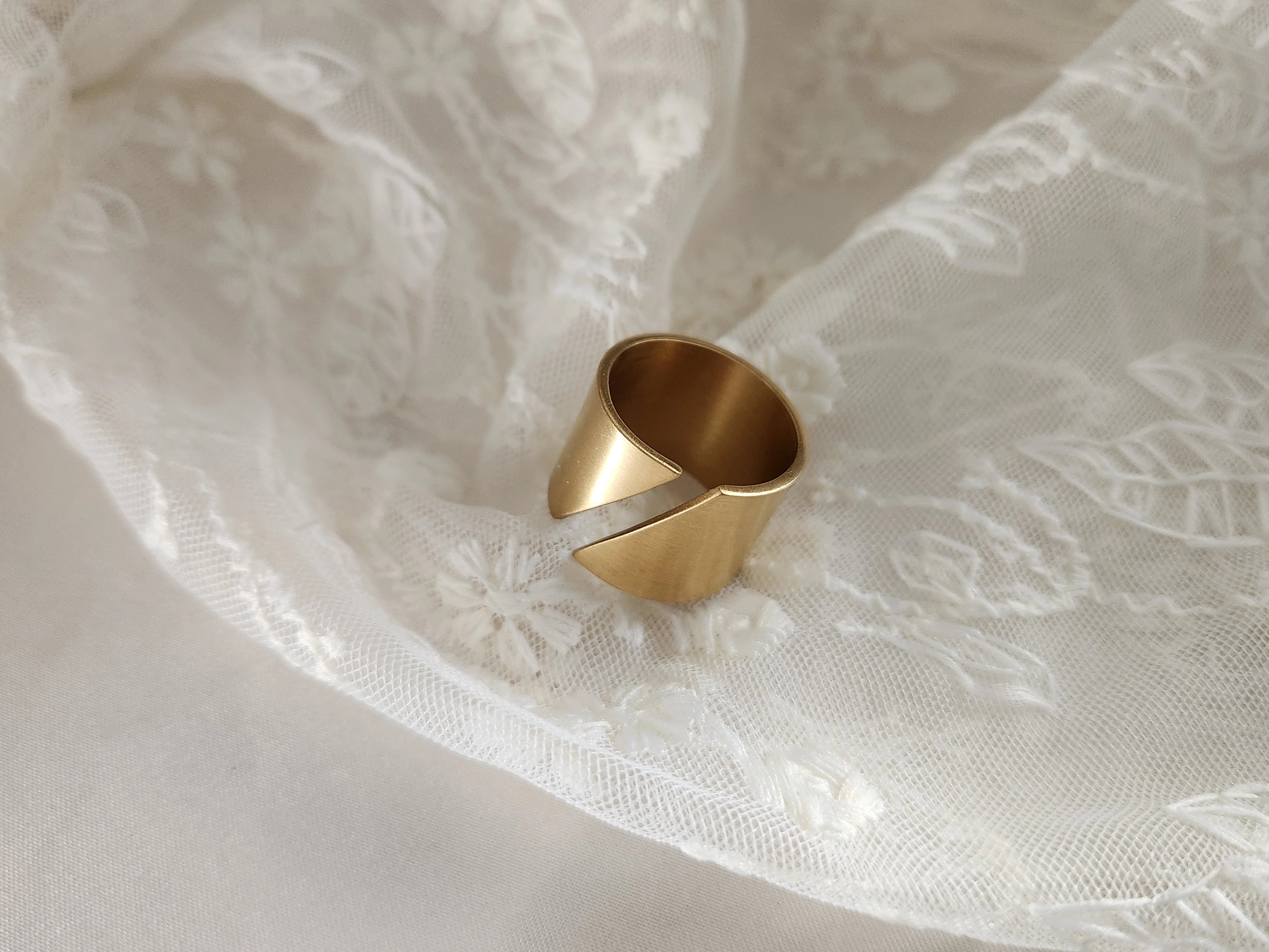 Gold Filled Trendy Geometric Ring