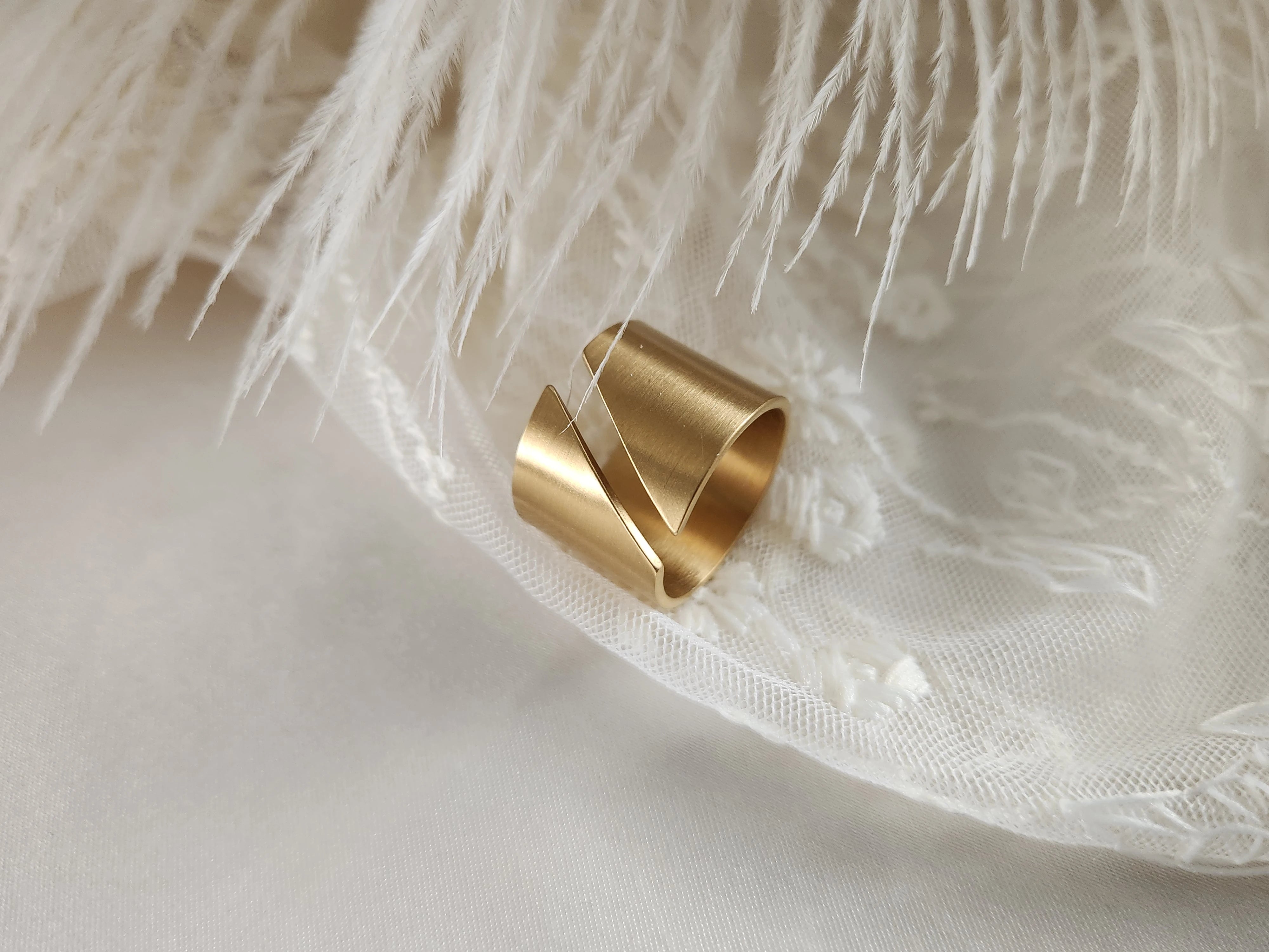 Gold Filled Trendy Geometric Ring