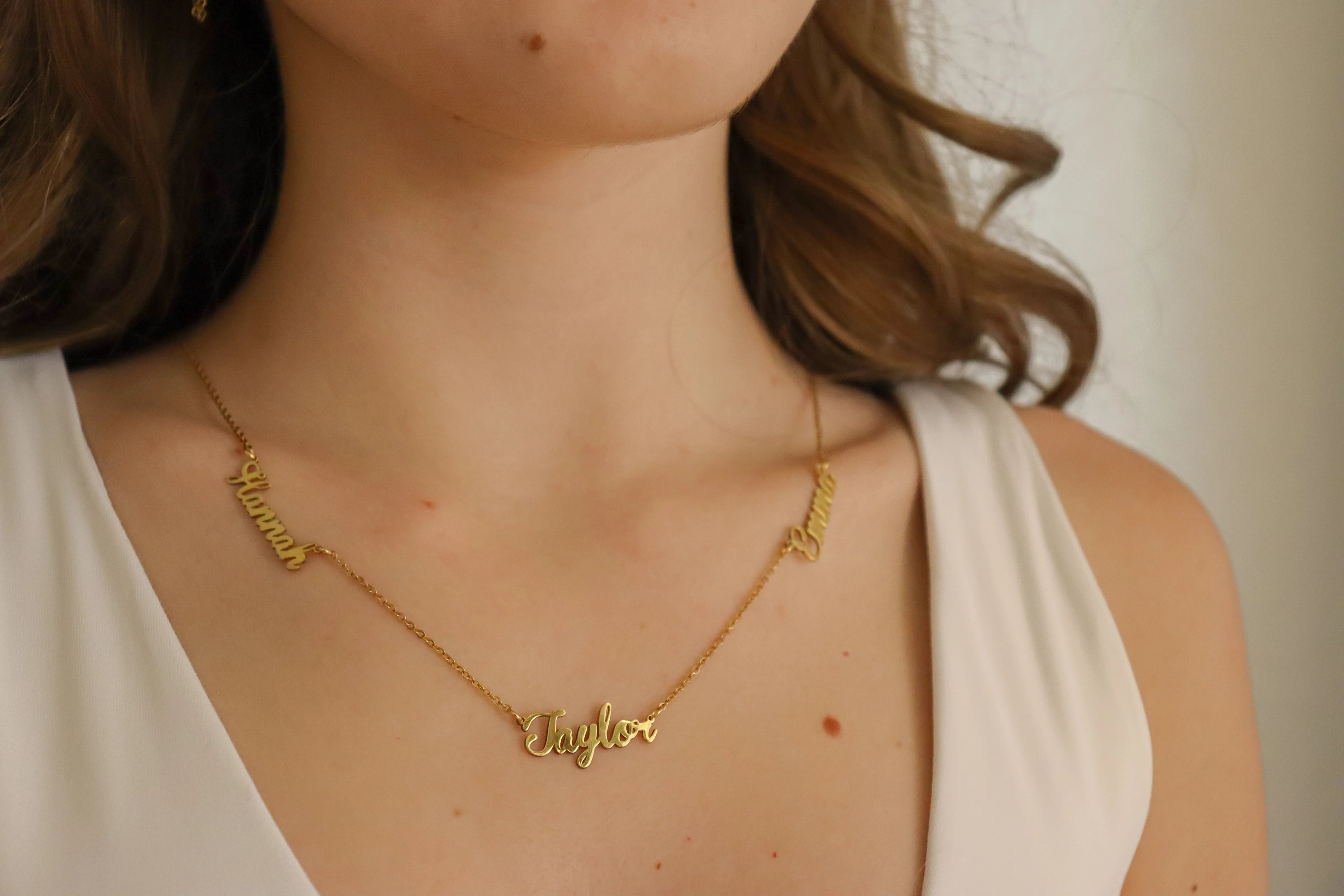 Gold Filled Family Name Necklace