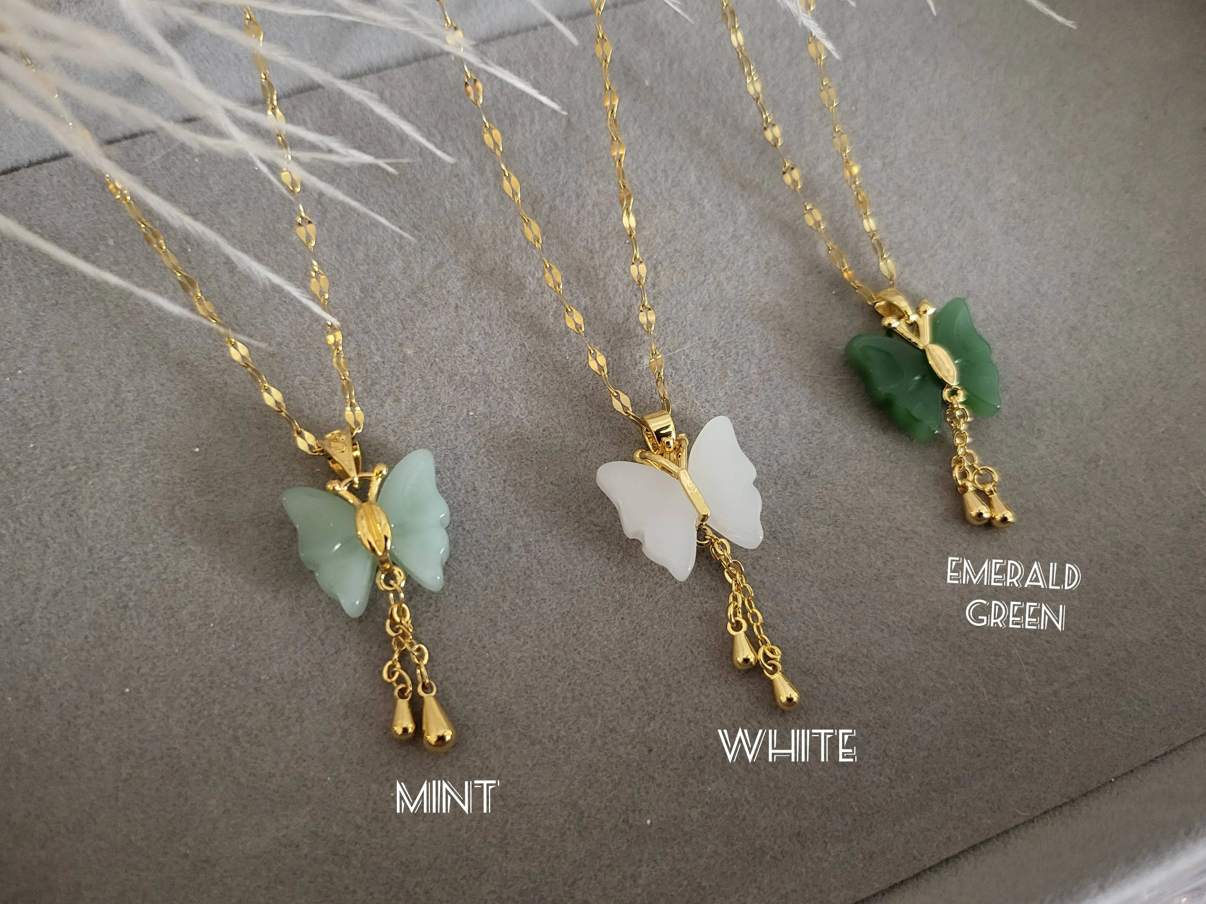 Butterfly Jade Necklace