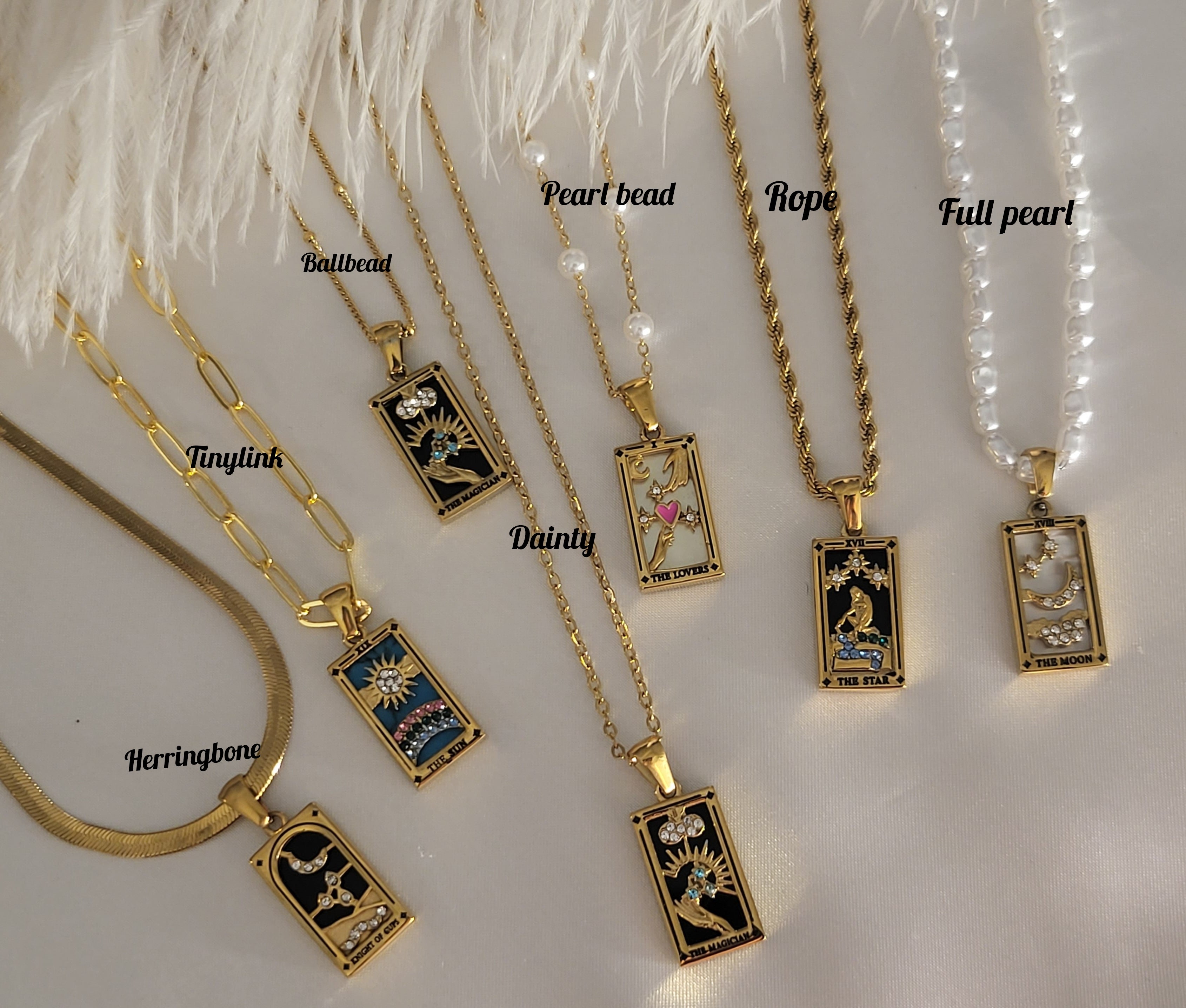 Gold Filled Tarot Necklace