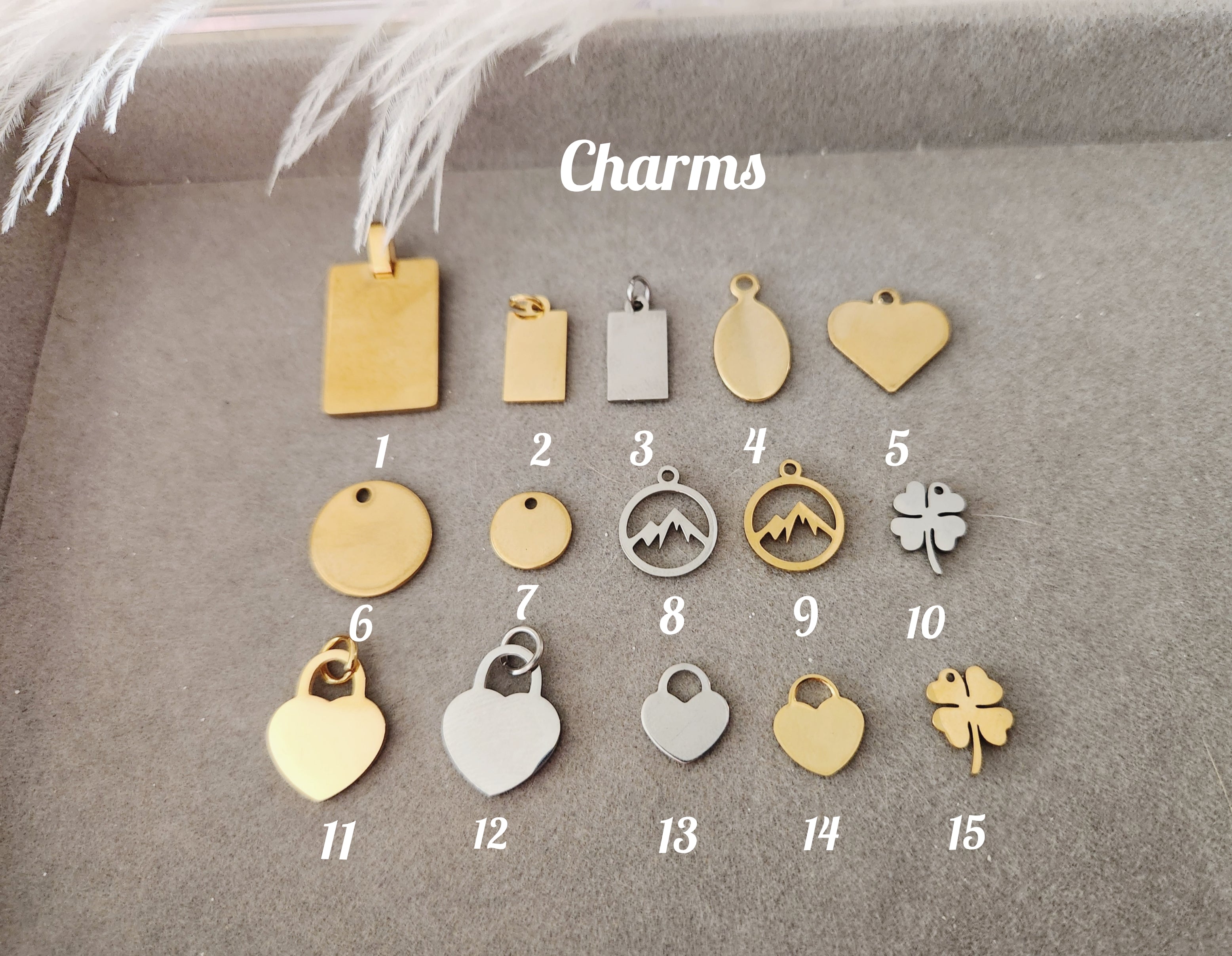 Custom  Engraved Charms Add our products.