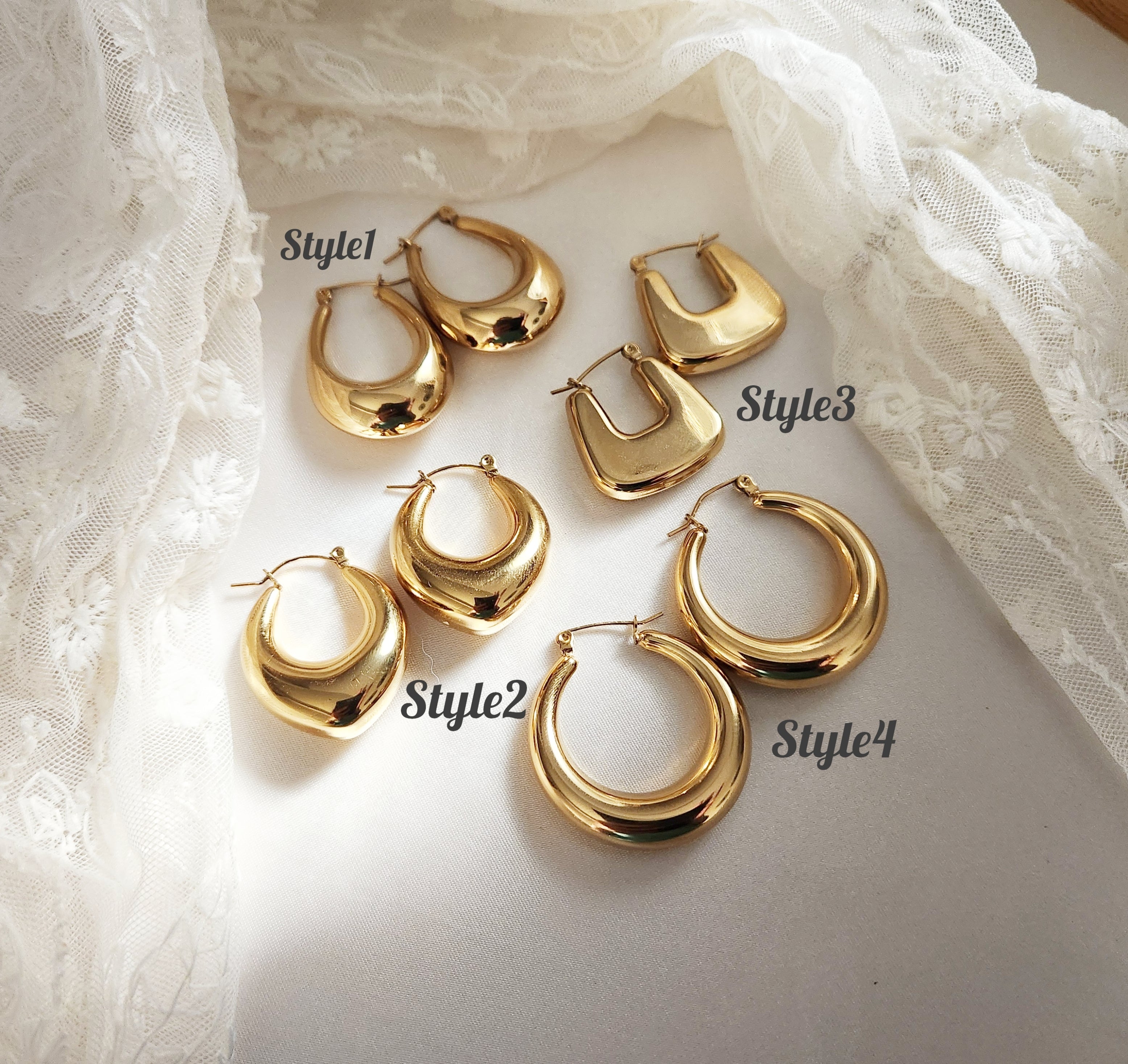 Gold Filled Hoop Earrings