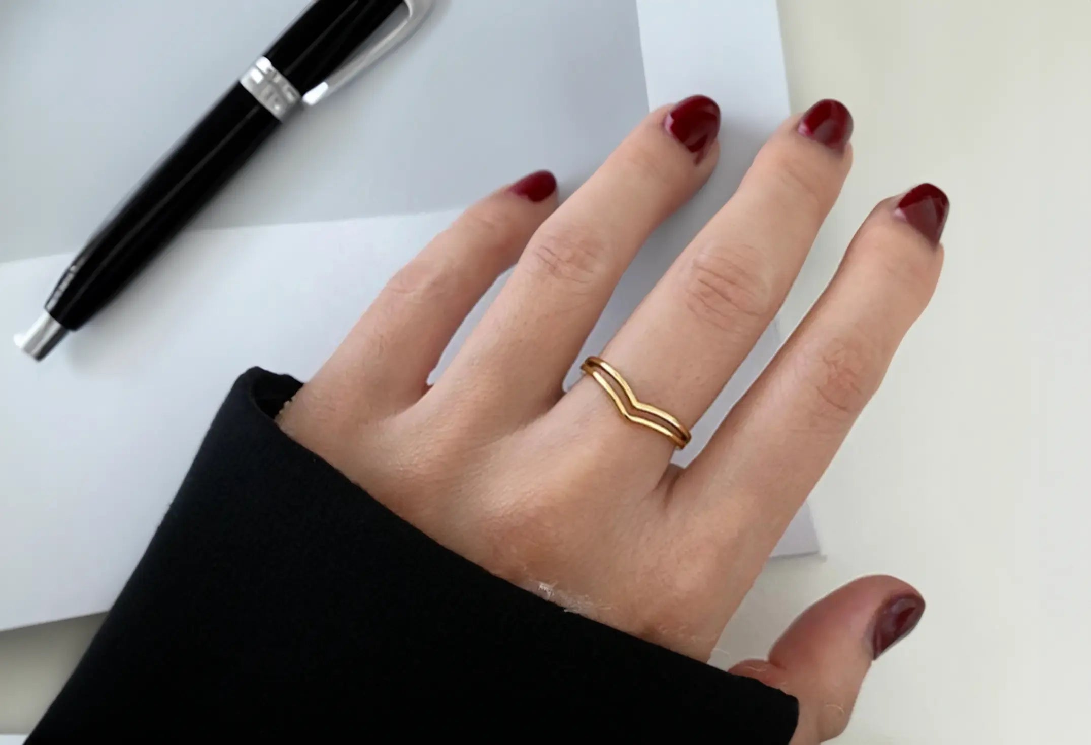 Gold Filled  Minimalist Band Rings